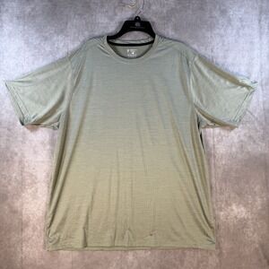 Liberty Pro Sports Shirt Mens XXL Green Crew Neck Short Sleeve Stretch Outdoors